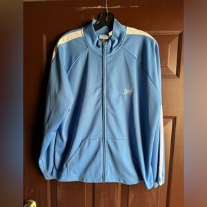 Izod Movement Woman Blue with white stripes on ssleeves 2XL